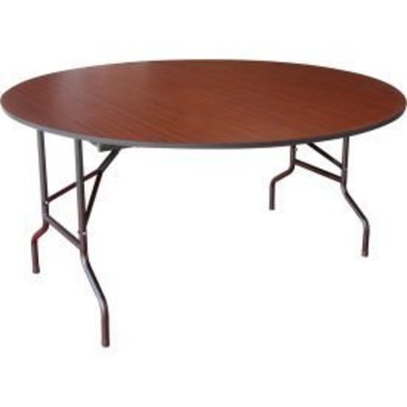 ICEBERG Interion Folding Wood Table, 60W x 60D, Mahogany 67269